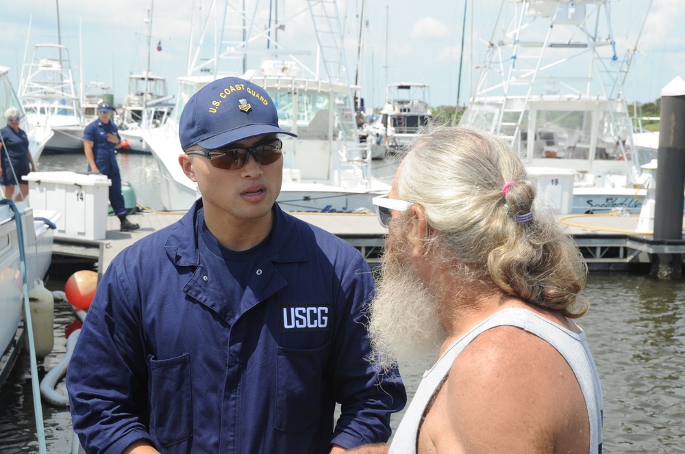 Coast Guard Pollution Response Teams assess damage after Hurricane Harvey