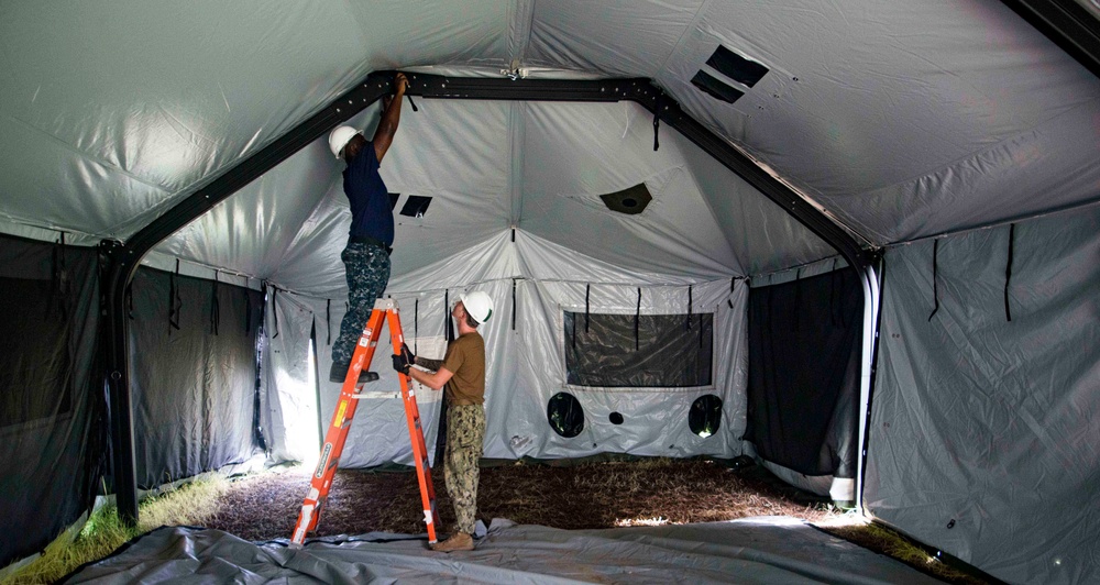 Sailors Break Down SPS 17 Honduras Tent Camp