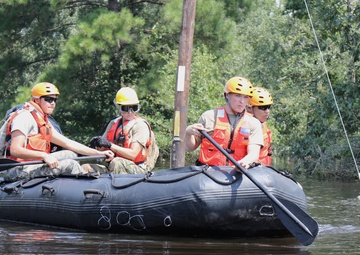 Texas National Guard conducts boat rescue reconnaisance after Hurricane Harvey