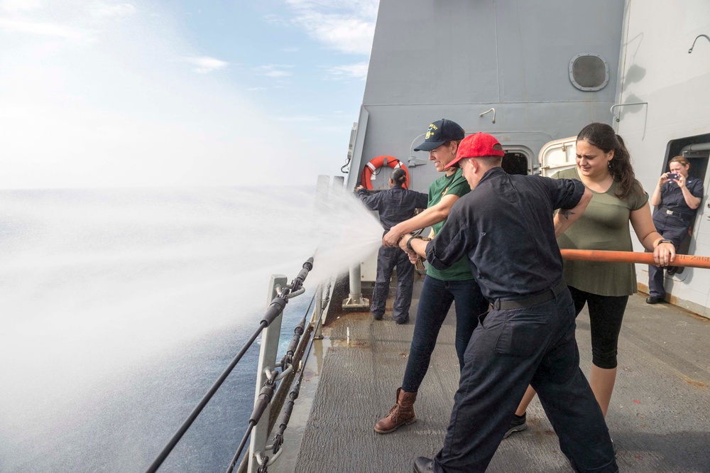 USS Green Bay conducts Tiger Cruise