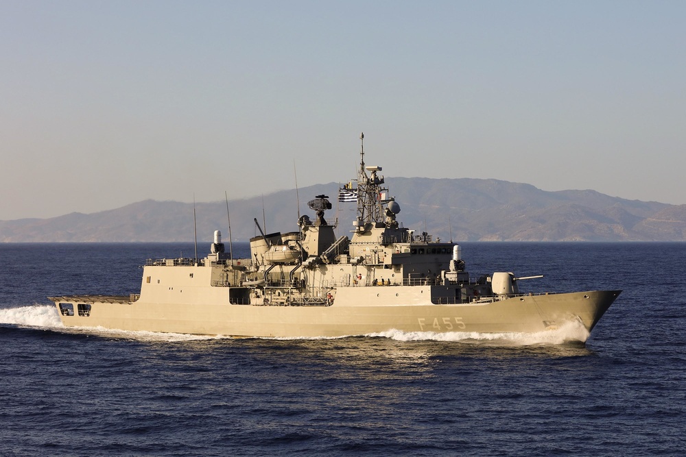Passing Exercise - SNMG2 and Hellenic Navy