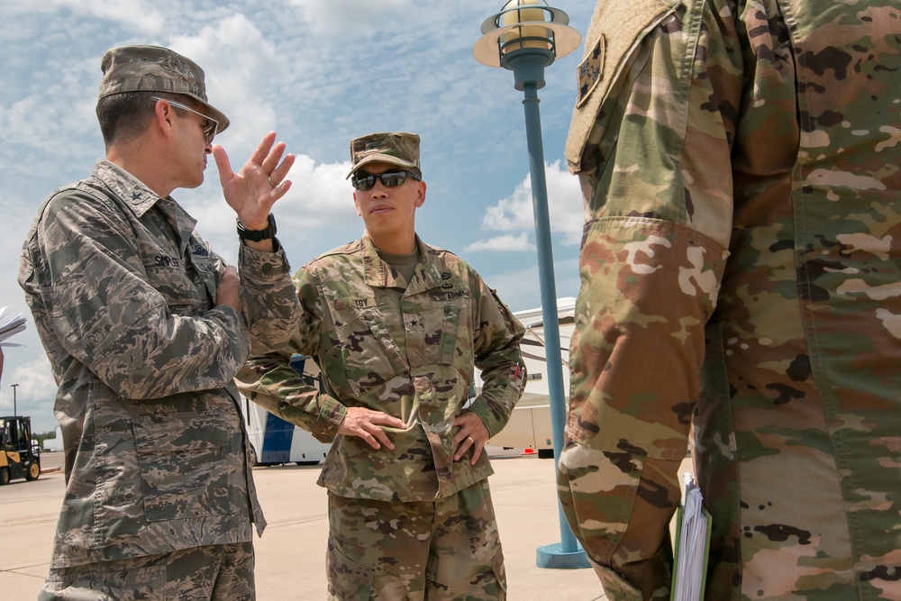 Hurricane Harvey - Brig. Gen. Mark Toy Recons Beaumont Site