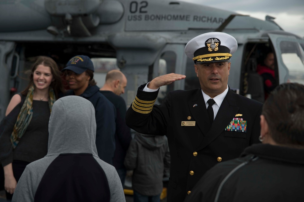 USS Bonhomme Richard Hosts Ship Tours