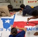 USS Pearl Harbor creates sign in support of Hurricane Harvey