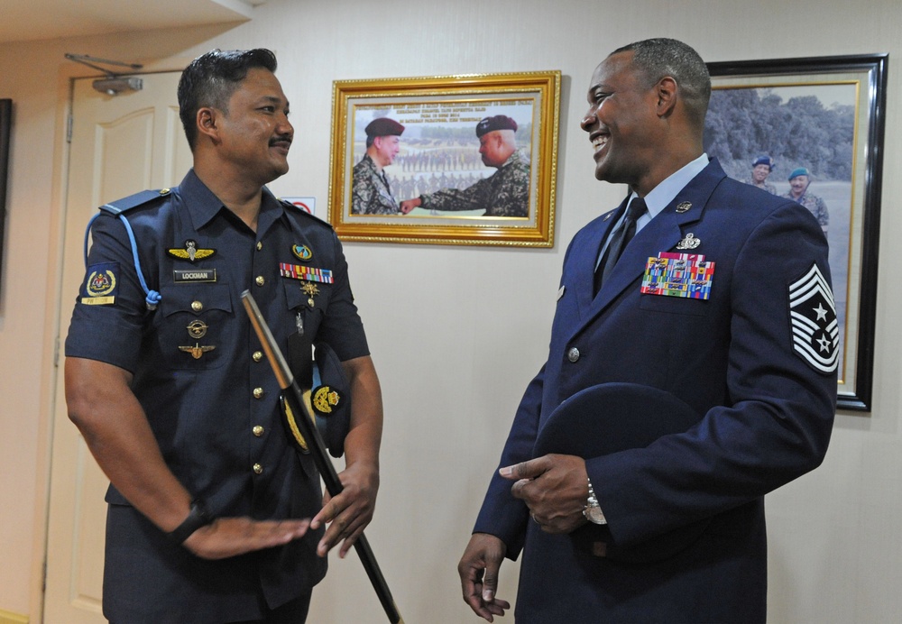 PACAF command chief meets with leaders in Malaysia