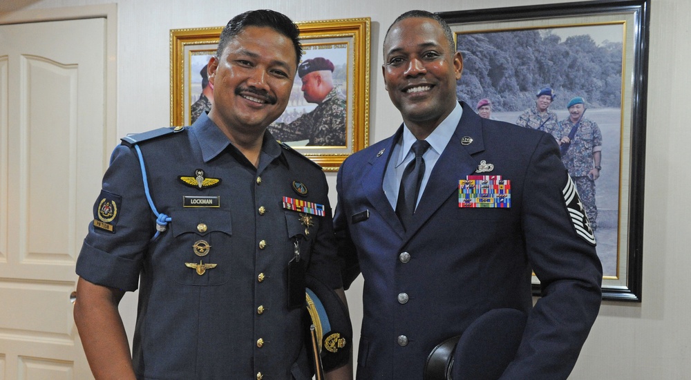 PACAF command chief meets with leaders in Malaysia