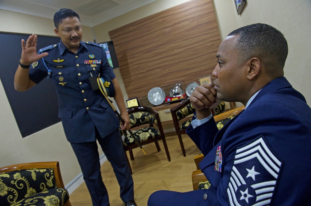 PACAF command chief meets with leaders in Malaysia