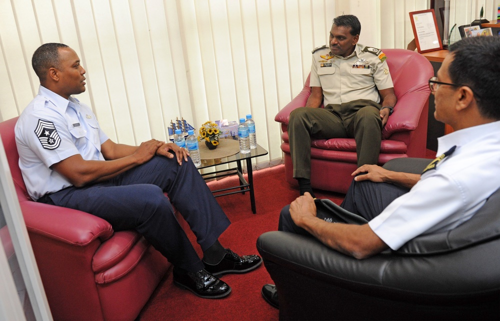 PACAF command chief meets with leaders in Singapore