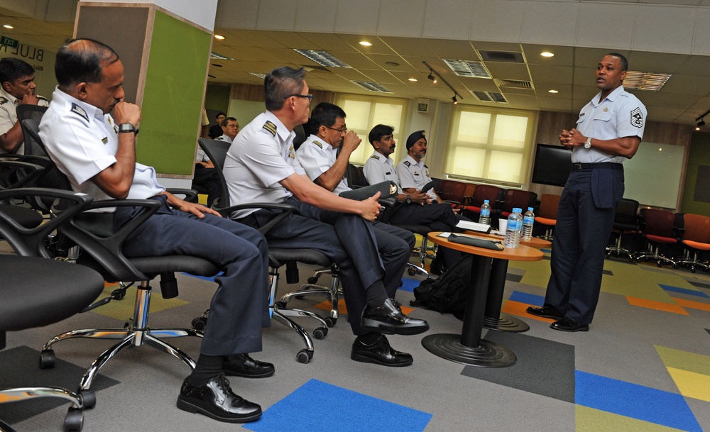 PACAF command chief meets with leaders in Singapore