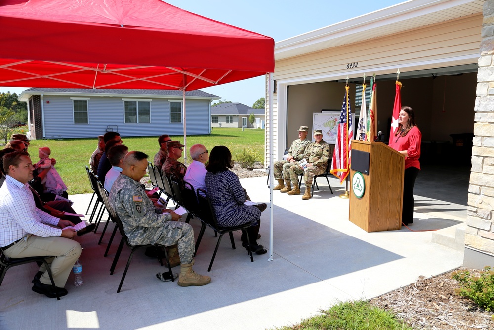 Fort McCoy holds ribbon-cutting ceremony for new homes on installation's South Post