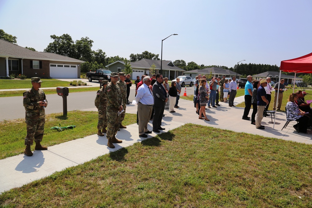 Fort McCoy holds ribbon-cutting ceremony for new homes on installation's South Post