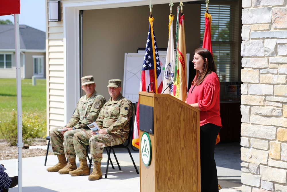 Fort McCoy holds ribbon-cutting ceremony for new homes on installation's South Post