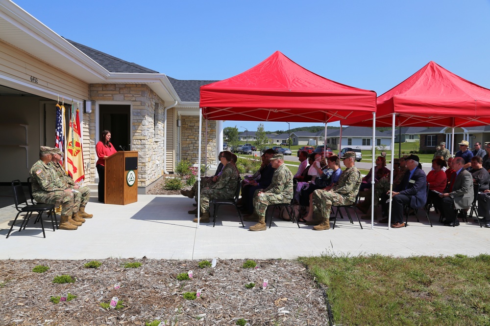 Fort McCoy holds ribbon-cutting ceremony for new homes on installation's South Post