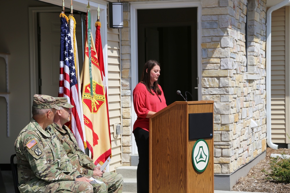 Fort McCoy holds ribbon-cutting ceremony for new homes on installation's South Post