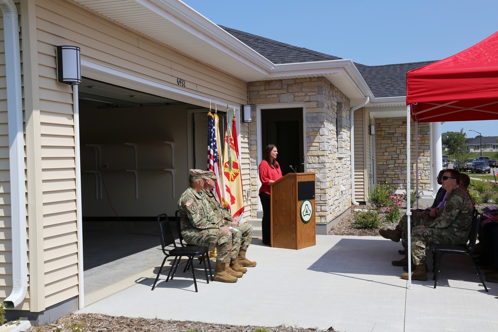 Fort McCoy holds ribbon-cutting ceremony for new homes on installation's South Post