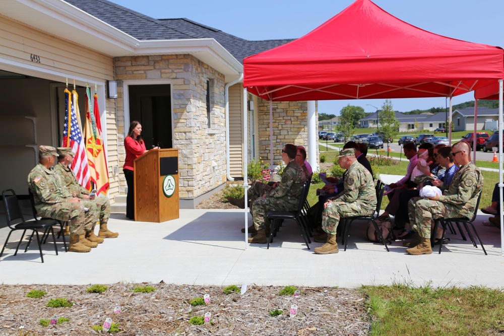 Fort McCoy holds ribbon-cutting ceremony for new homes on installation's South Post