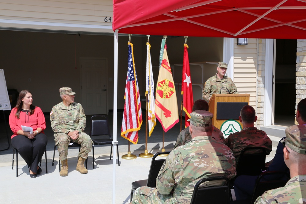 Fort McCoy holds ribbon-cutting ceremony for new homes on installation's South Post