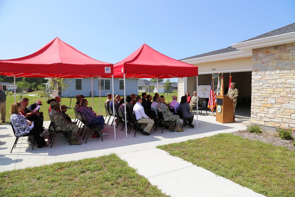 Fort McCoy holds ribbon-cutting ceremony for new homes on installation's South Post