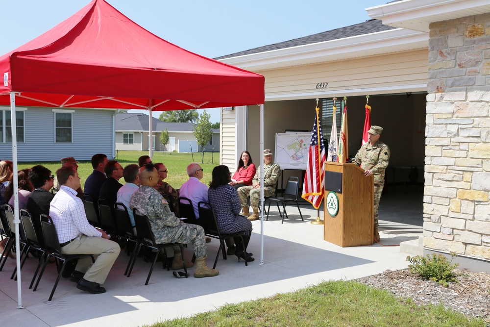 Fort McCoy holds ribbon-cutting ceremony for new homes on installation's South Post