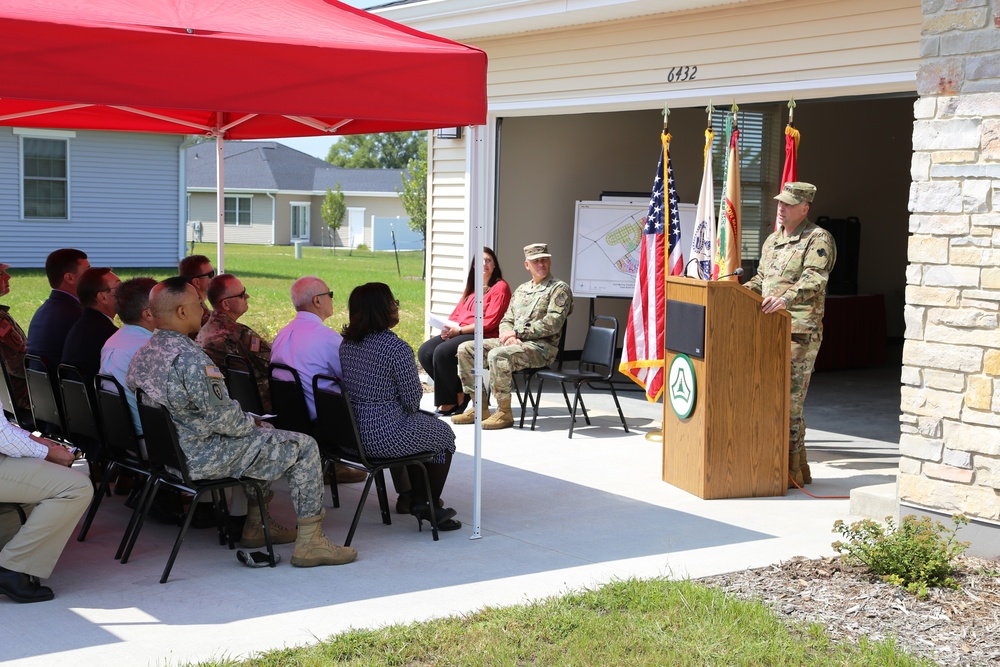 Fort McCoy holds ribbon-cutting ceremony for new homes on installation's South Post