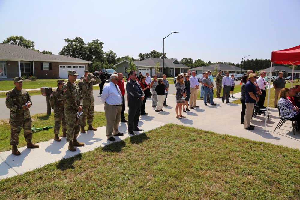 Fort McCoy holds ribbon-cutting ceremony for new homes on installation's South Post