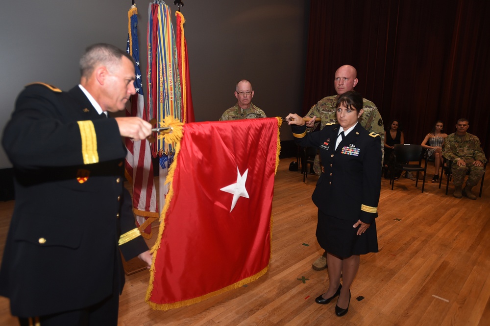 Unfurling the flag