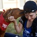 Therapy dogs visit dorm residents