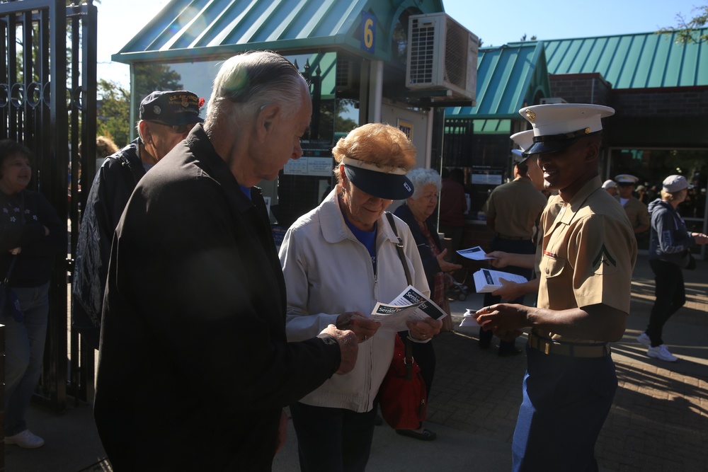 Marines and Sailors Greet Attendees of Senior Day at the Zoo during Marine Week Detroit