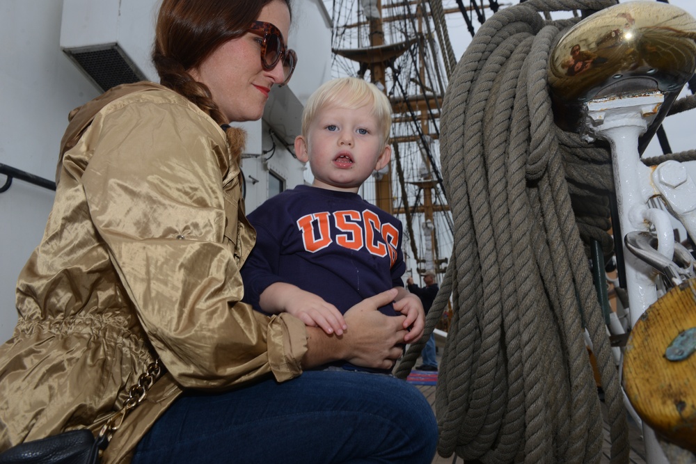 Coast Guard Barque Eagle hosts 75th Anniversary of the Battle of Guadalcanal event, tours in Alexandria, Va.