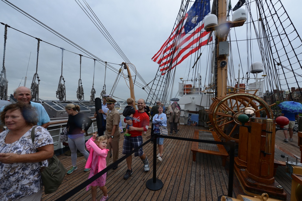Coast Guard Barque Eagle hosts 75th Anniversary of the Battle of Guadalcanal event, tours in Alexandria, Va.
