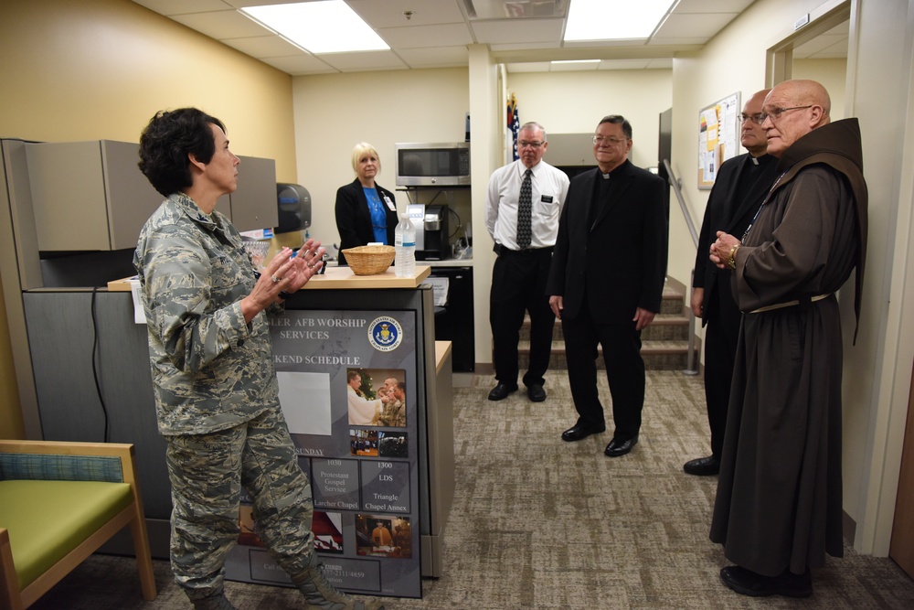 Biloxi Catholic leaders visit Keesler AFB