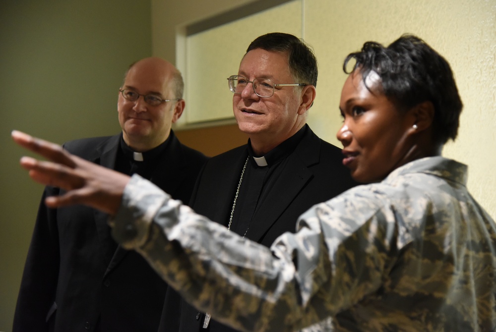 Biloxi Catholic leaders visit Keesler AFB