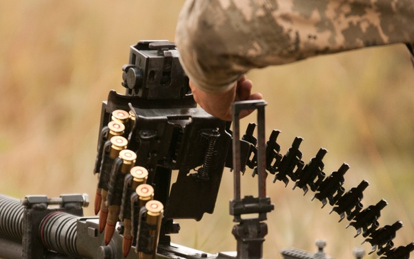 DshK training at a high rate in Ukraine