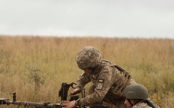 DshK training at a high rate in Ukraine
