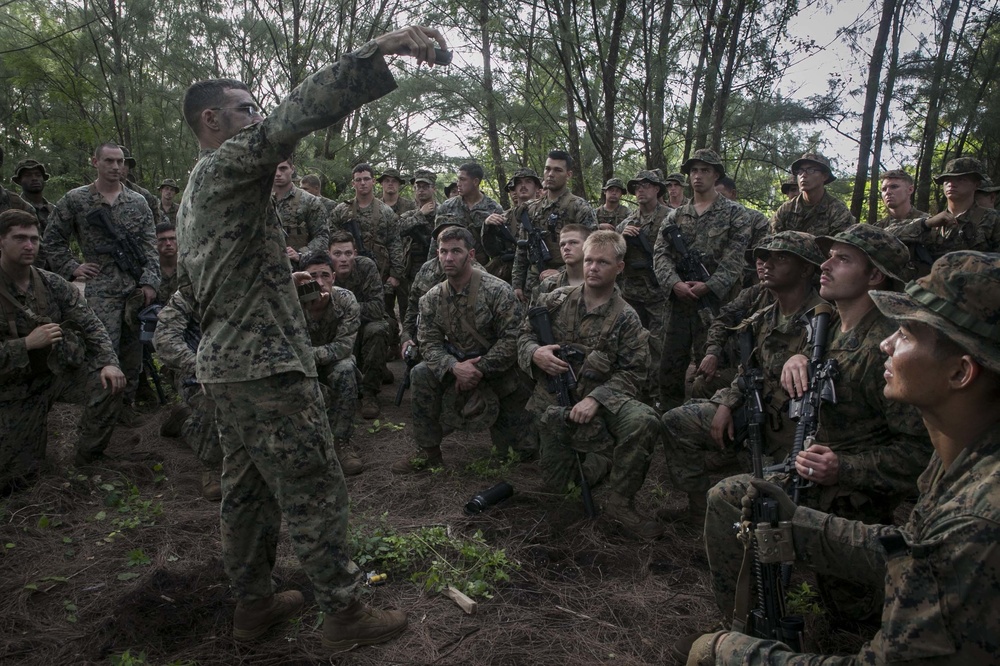 31st MEU Marines train with smoke, fire and grenades in Guam