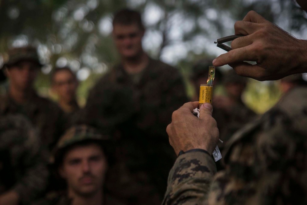 31st MEU Marines train with smoke, fire and grenades in Guam