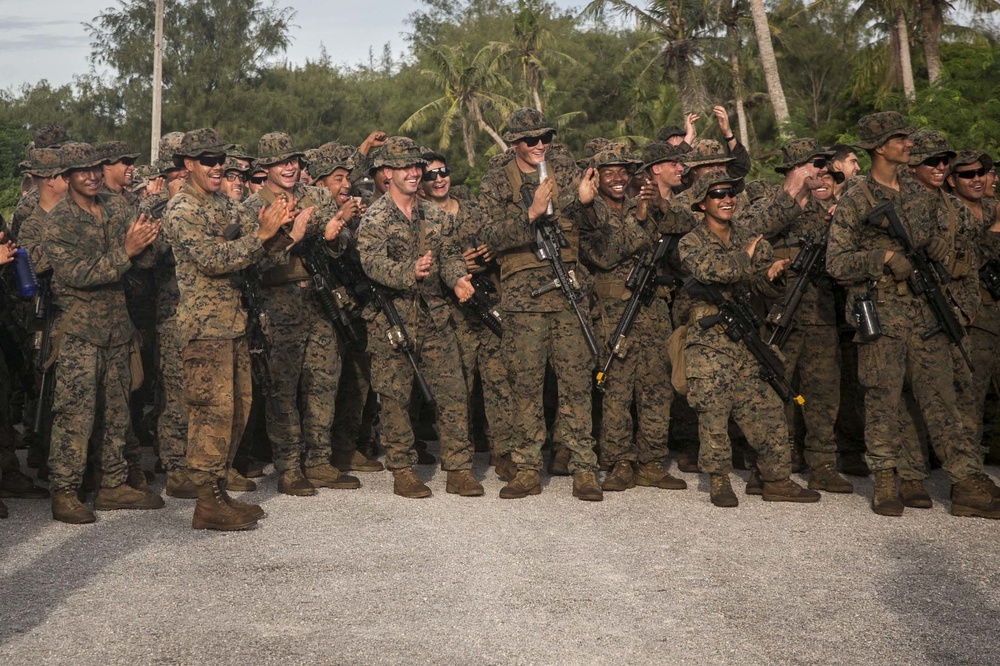 31st MEU Marines train with smoke, fire and grenades in Guam