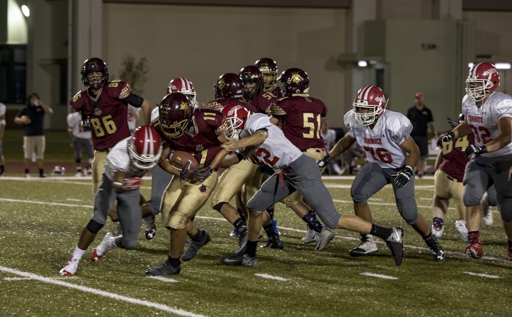 Samurai kick off first football game under Friday Night Lights