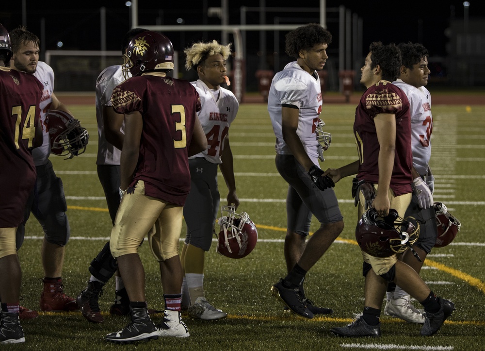 Samurai kick off first football game under Friday Night Lights