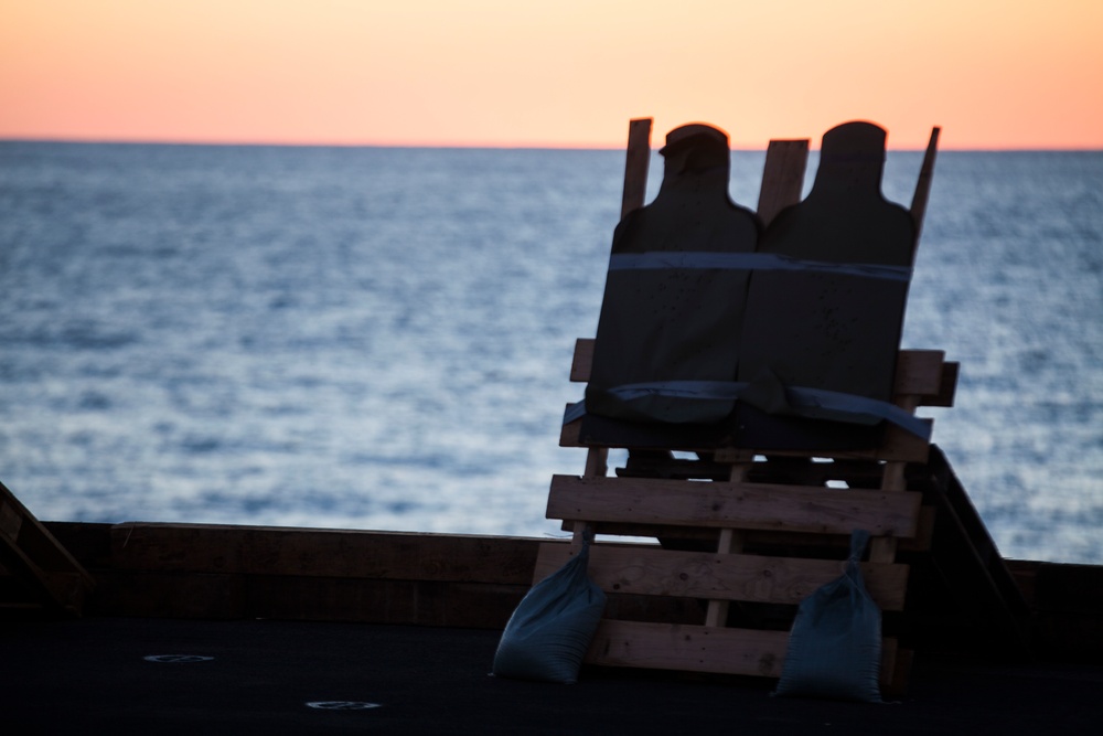 BLT refines low-light combat marksmanship aboard BHR