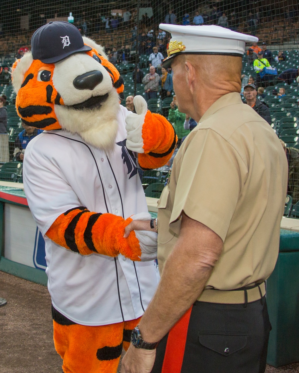 CMC Throws the First Pitch at Detroit Tigers Baseball Game