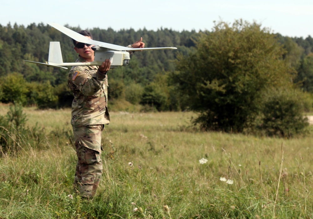 Aerial support for the M-Stinger course