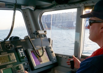 Coast Guard welcomes largest container ship to pass under new Bayonne Bridge