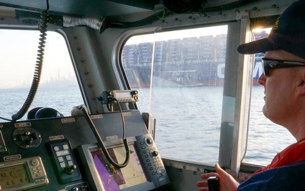 Coast Guard welcomes largest container ship to pass under new Bayonne Bridge