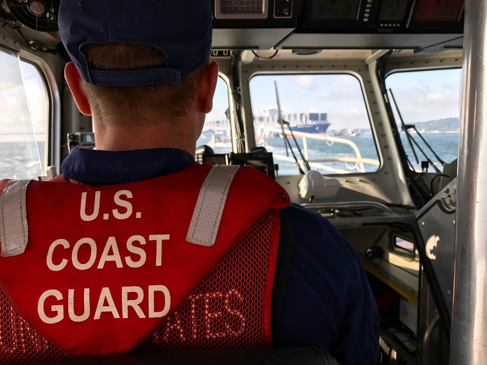 Coast Guard welcomes largest container ship to pass under new Bayonne Bridge