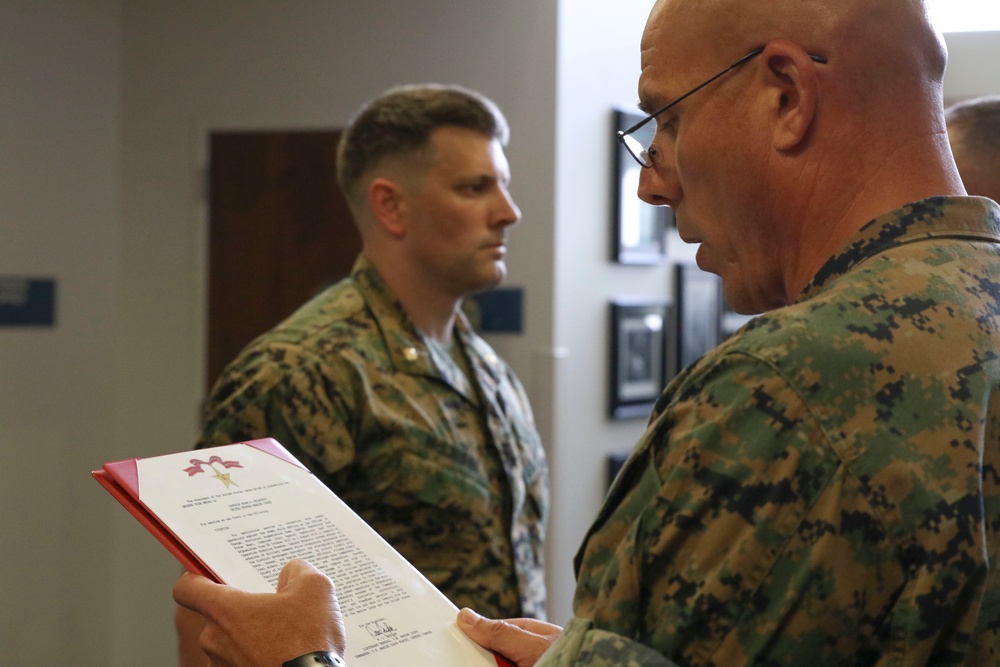 2nd MAW Marine receives Bronze Star for actions in Afghanistan