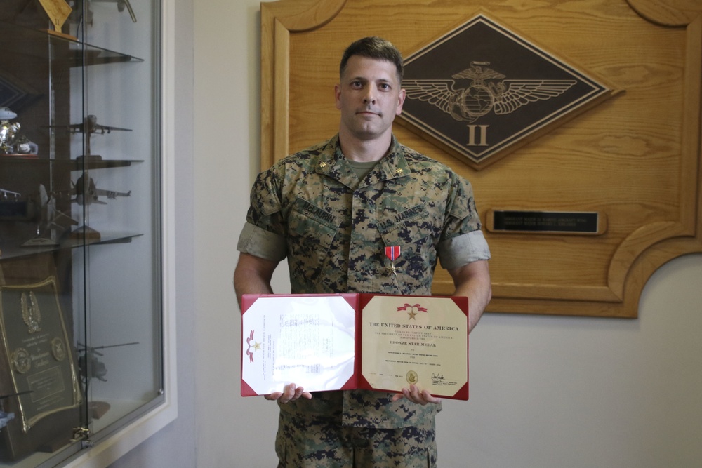 2nd MAW Marine receives Bronze Star for actions in Afghanistan