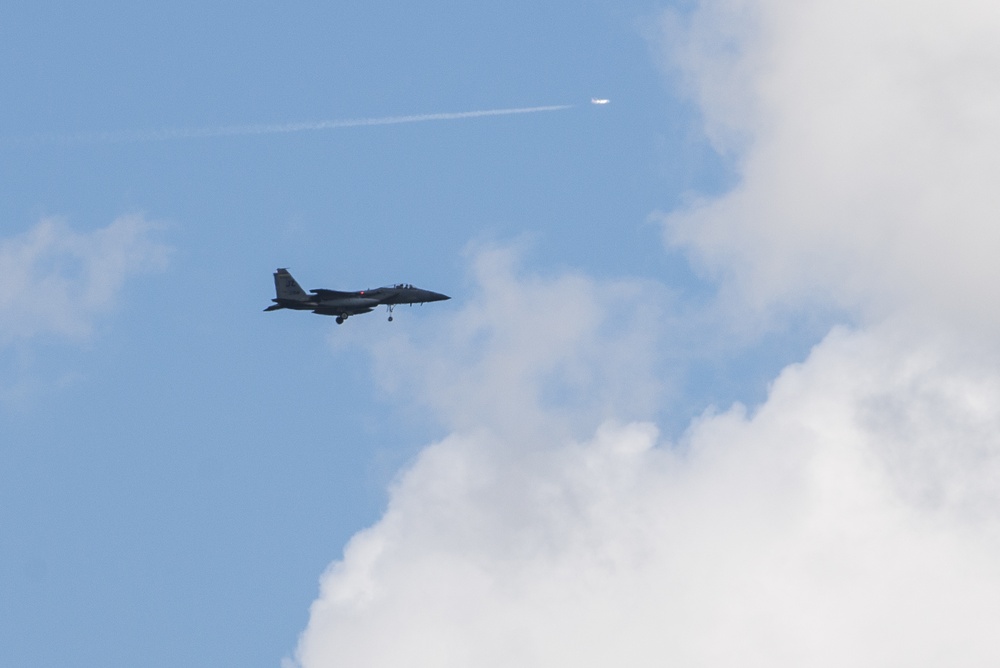 F15 Aircraft use Wright-Patterson AFB as Safe Haven