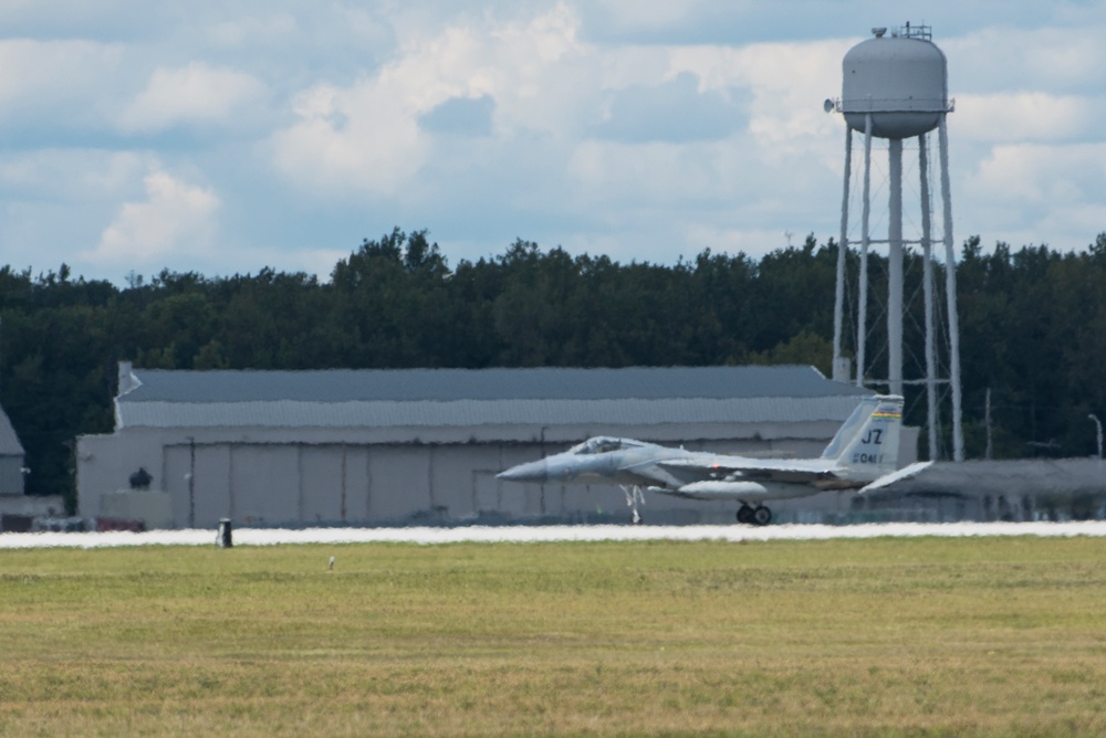 F15 Aircraft use Wright-Patterson AFB as Safe Haven