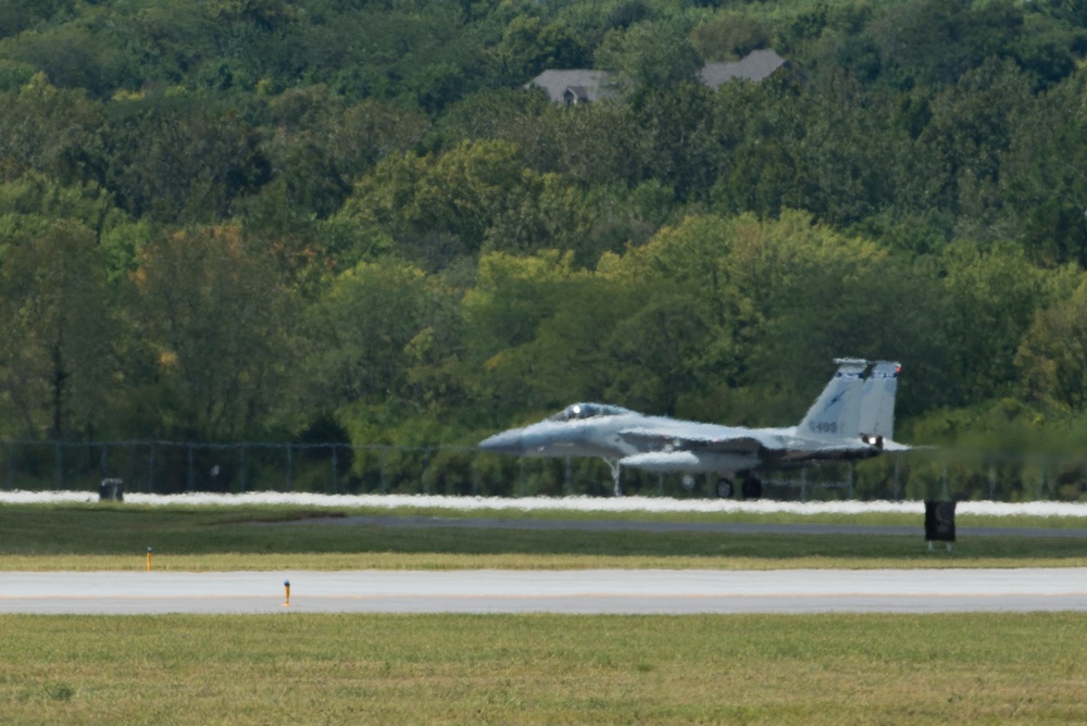 F15 Aircraft use Wright-Patterson AFB as Safe Haven